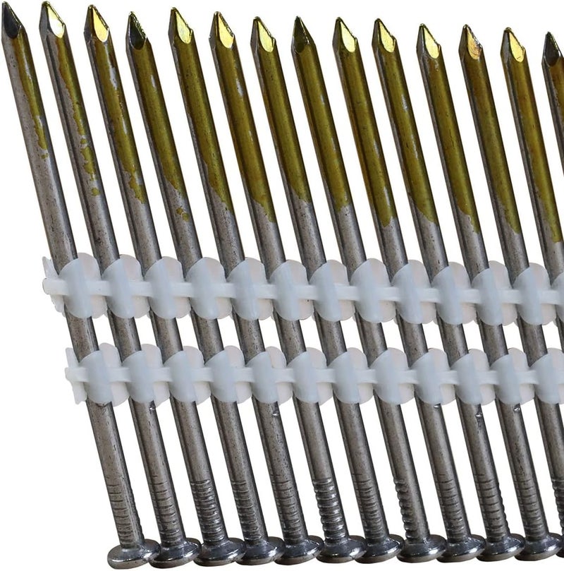 NuMax 21° .131" x 3" Plastic Collated Bright Framing Nails – Smooth Shank – Full Round Head – 500 Count – Durable Nails for Framing, Decking & Subfloors – FRN.131-3B500 - Image 5